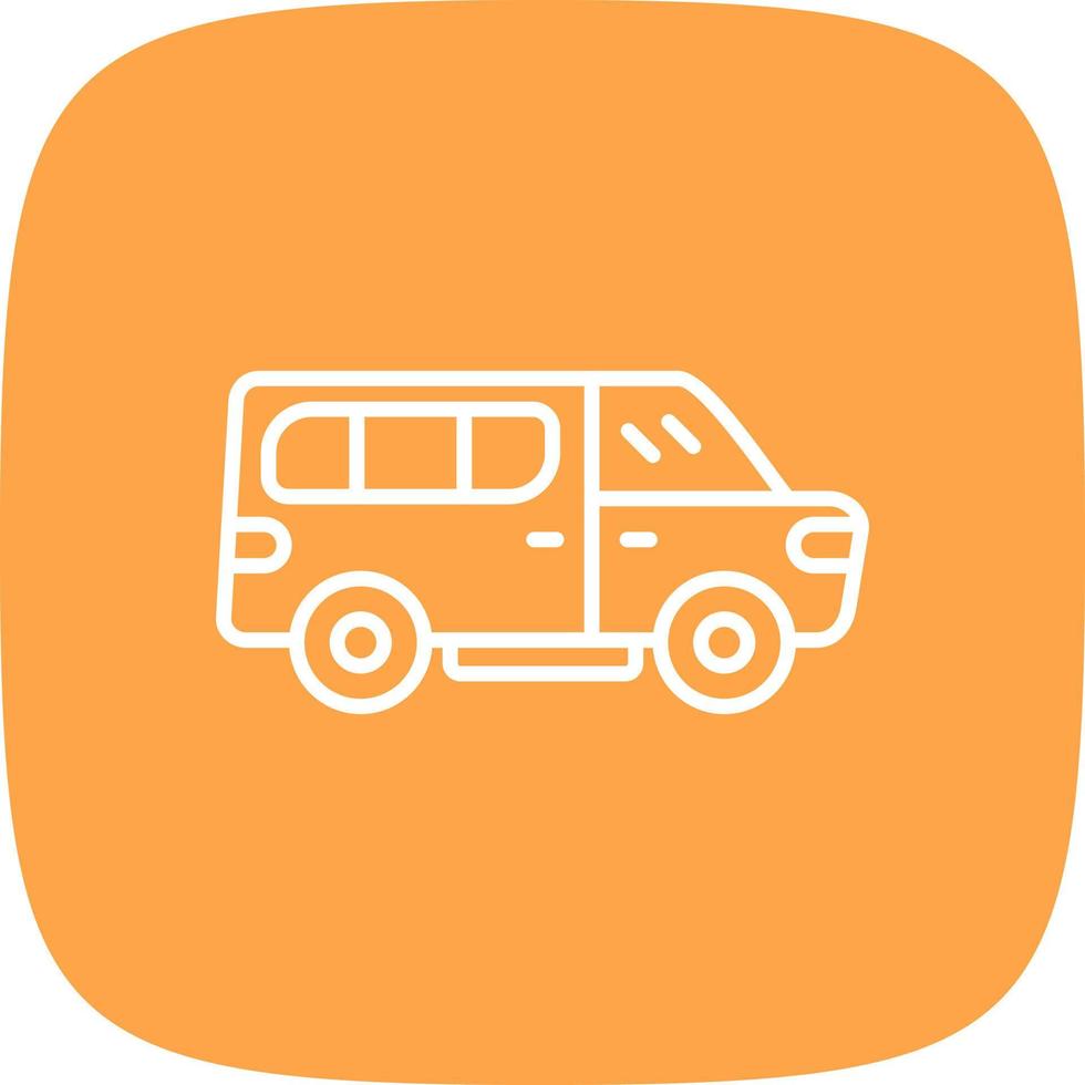 Minivan Creative Icon Design vector
