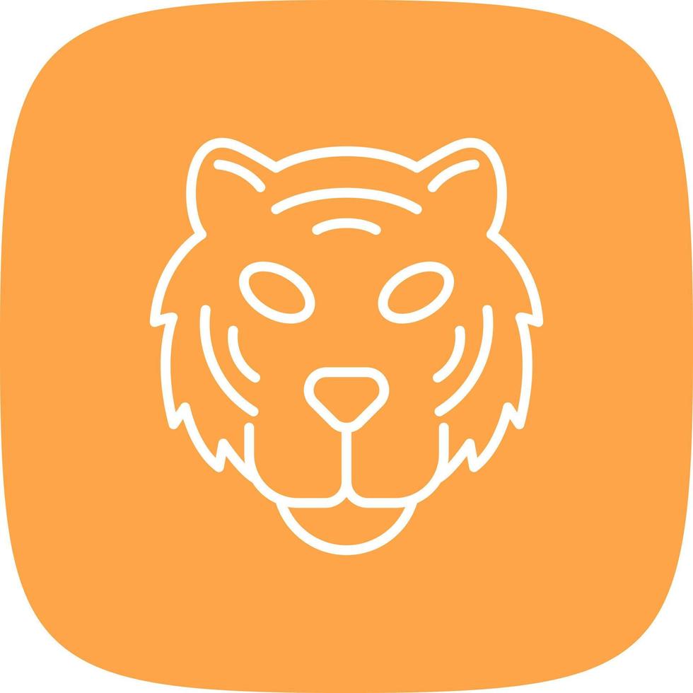 diseño de icono creativo de tigre vector