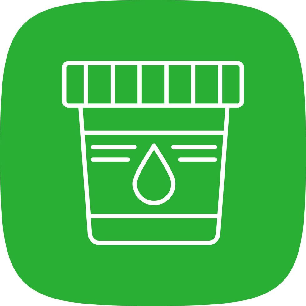 Urine Sample Creative Icon Design vector
