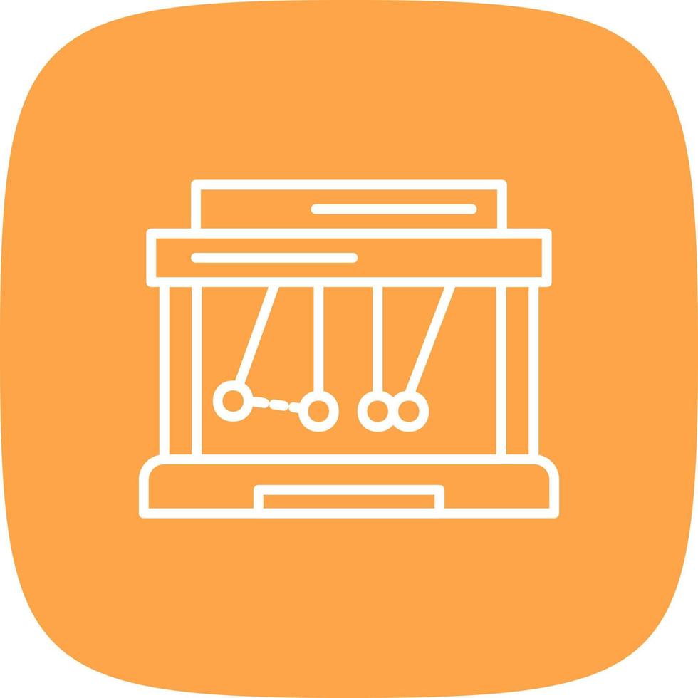 Newton Cradle Creative Icon Design vector