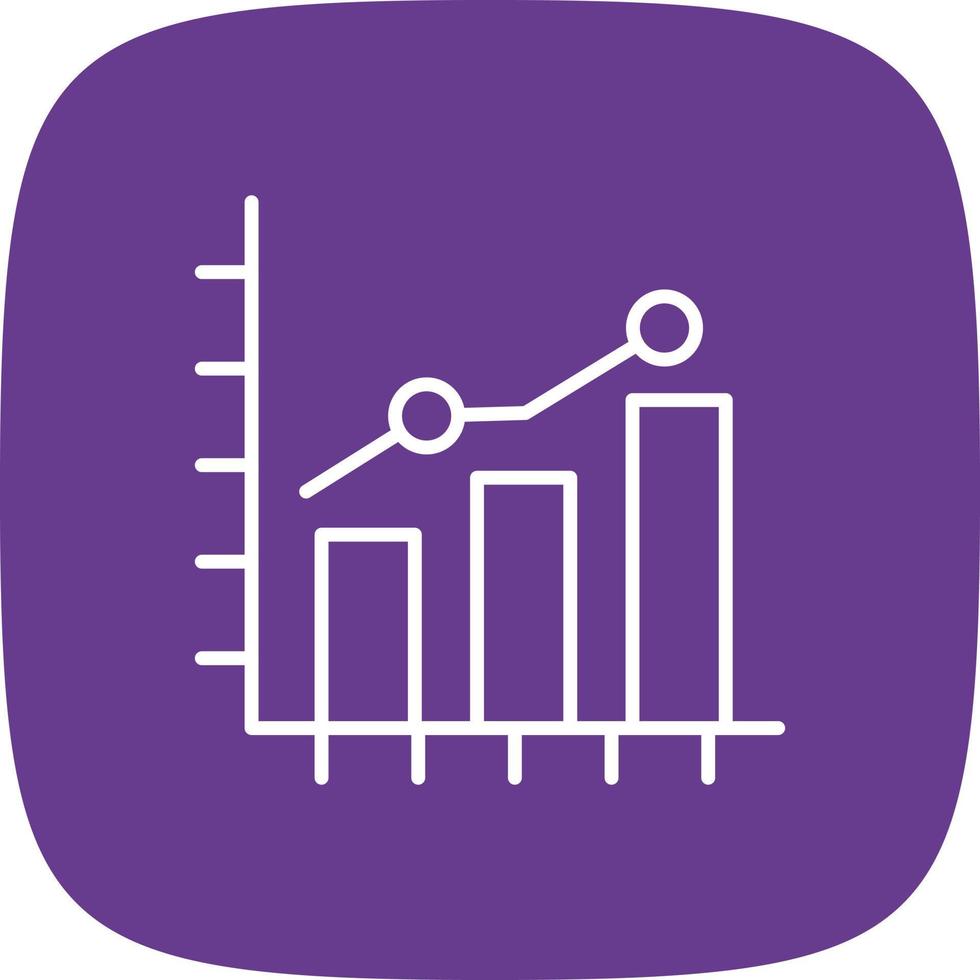 Growth Chart Creative Icon Design vector