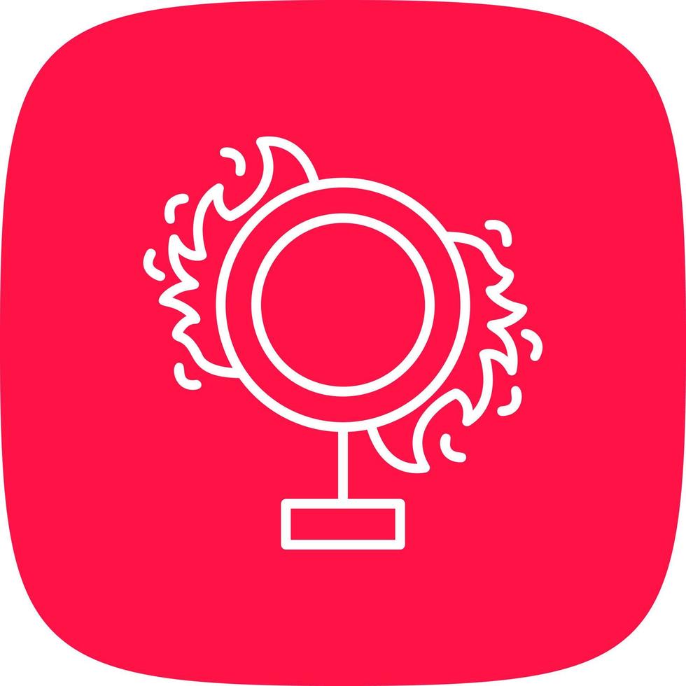 Fire Ring Creative Icon Design vector