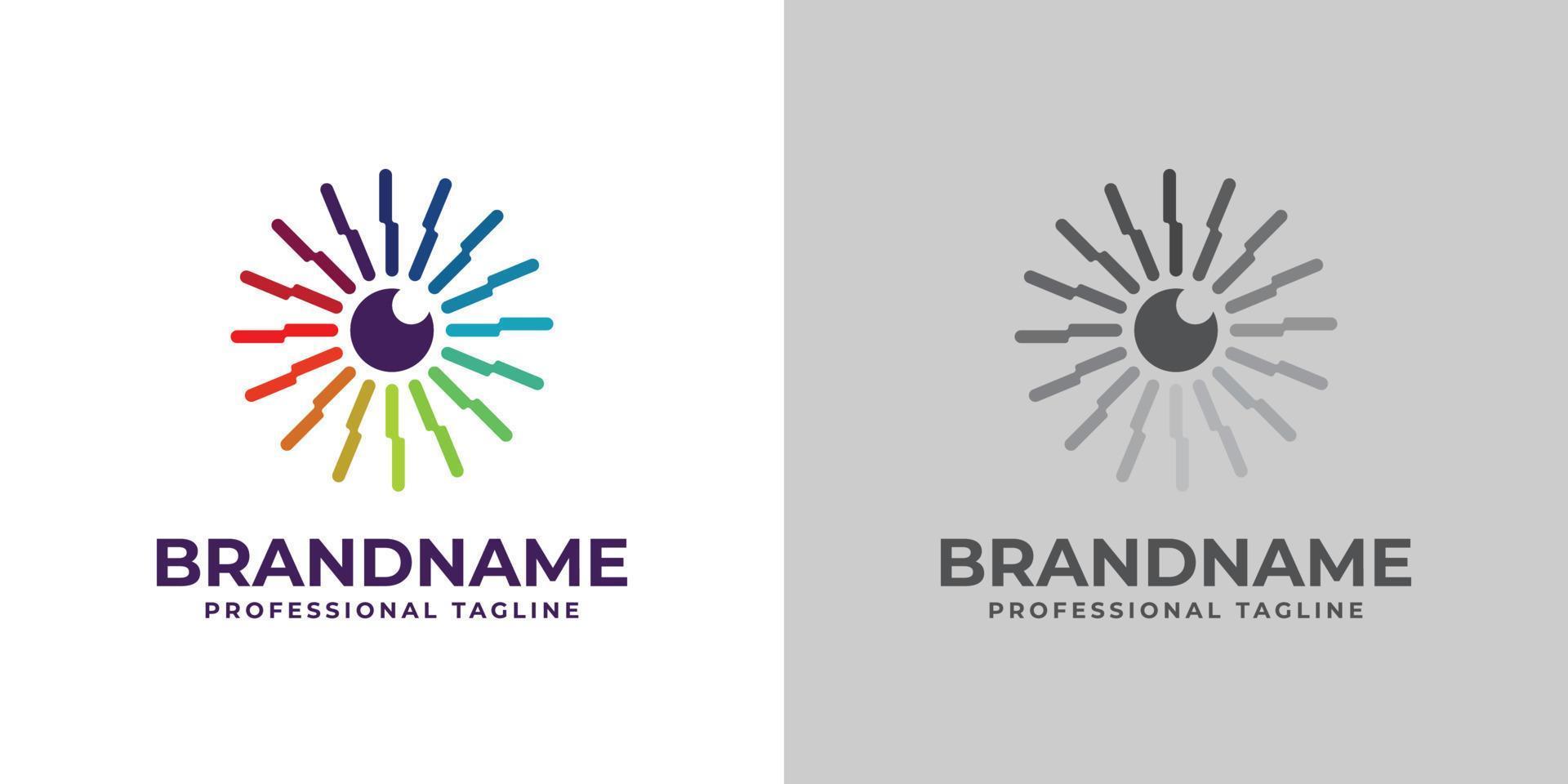 Colorful Lens Logo, suitable for any business related to lens. vector