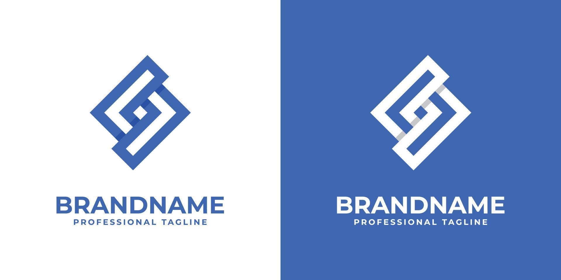 Simple SL Monogram Logo, suitable for any business with SL or LS initials. vector