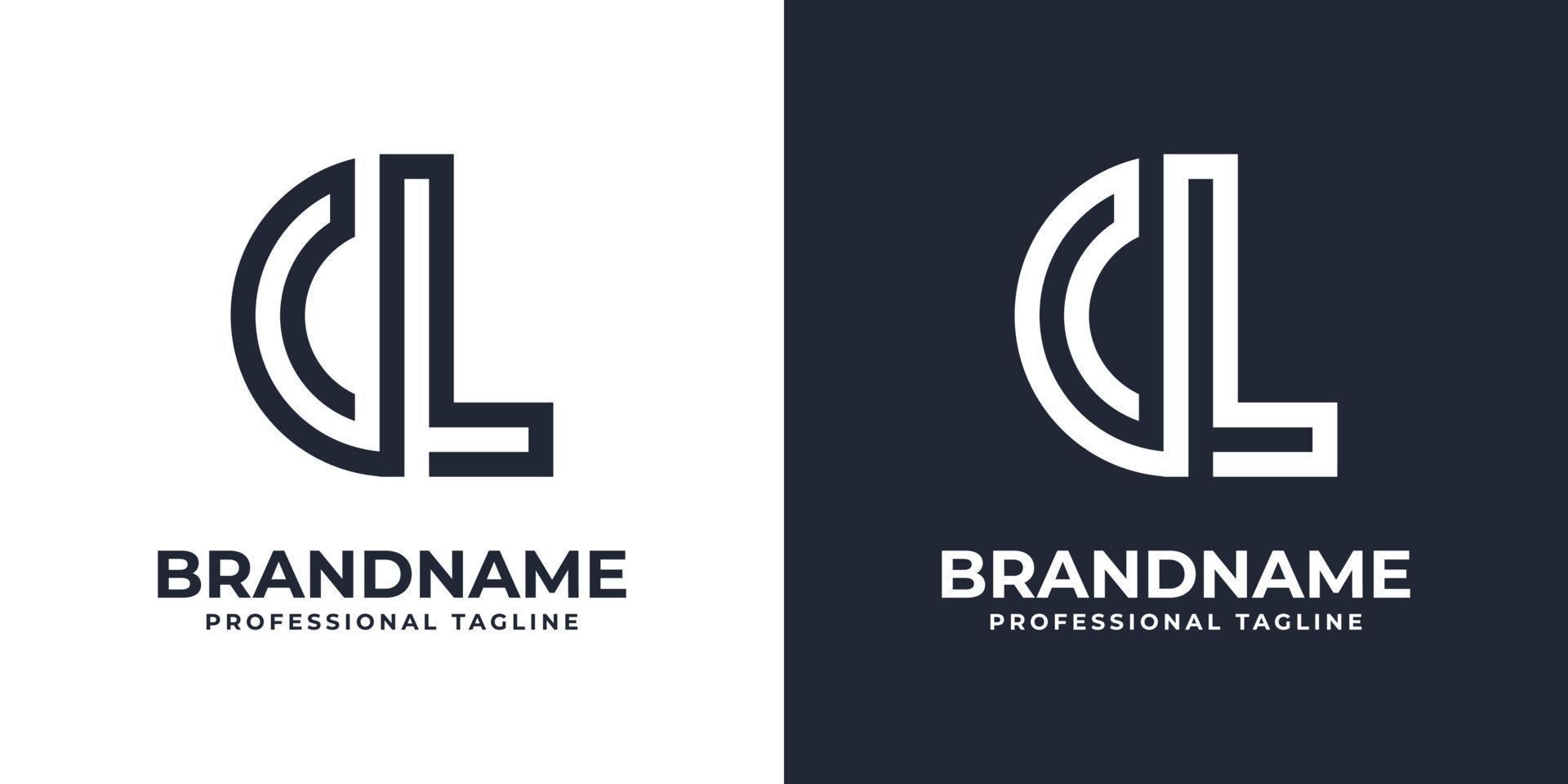 Simple CL Monogram Logo, suitable for any business with CL or LC initial. vector