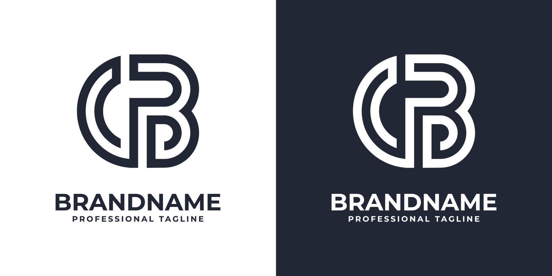 Simple CB Monogram Logo, suitable for any business with CB or BC initial. vector