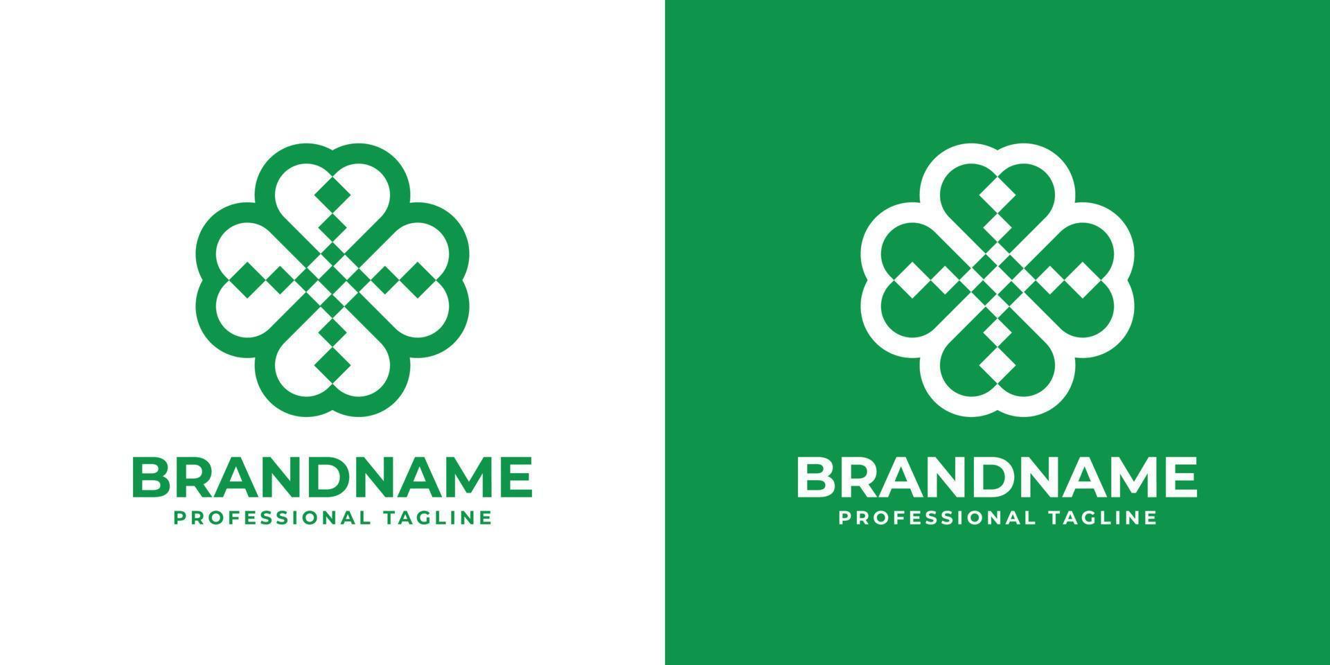 Abstract Clover Logo, suitable for any business related to clover. vector