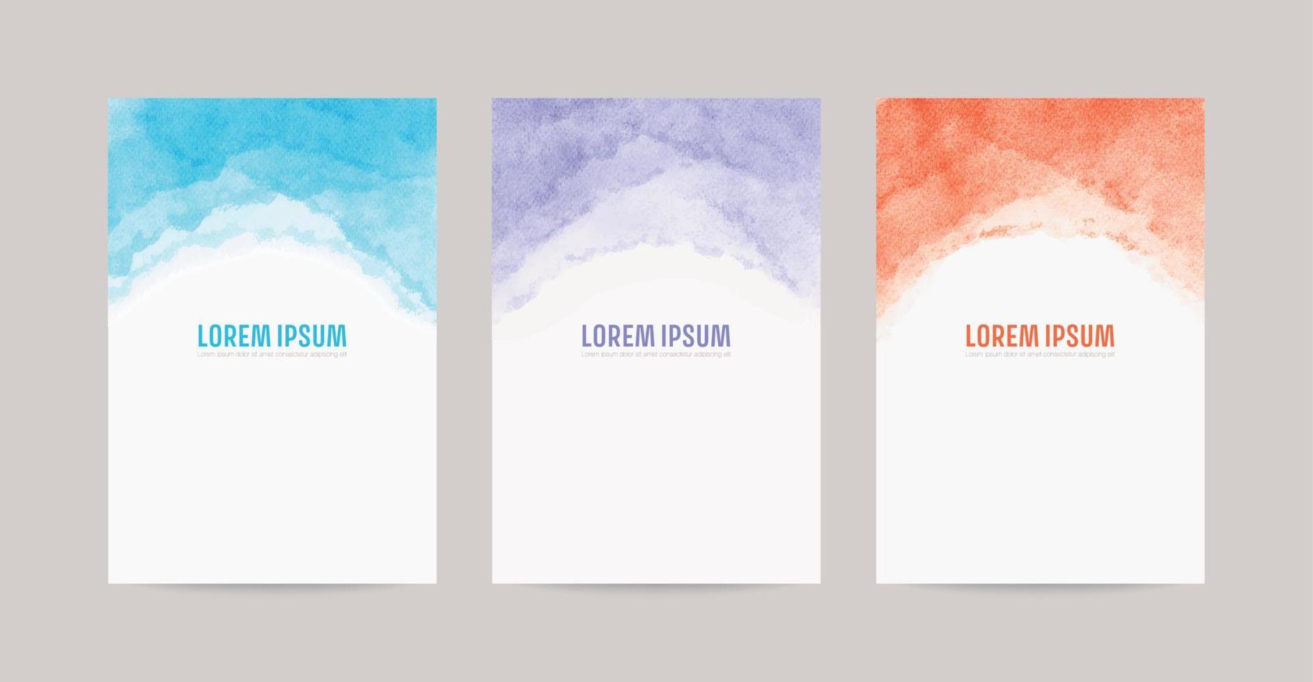 watercolor vector background template