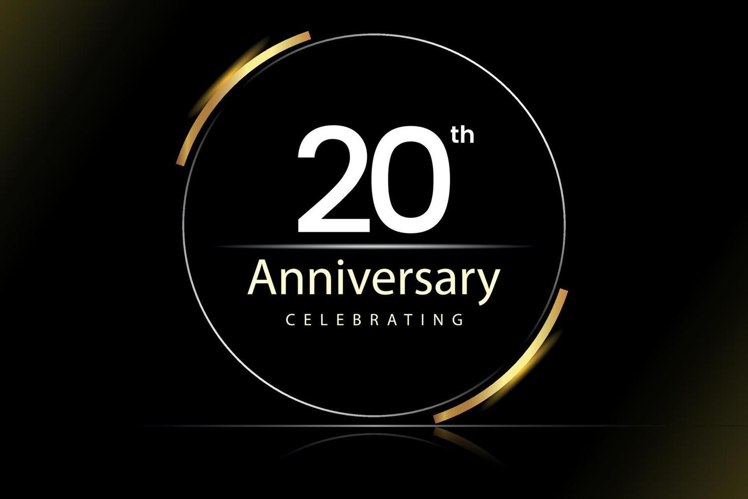 20th Anniversary Celebrating vector design.