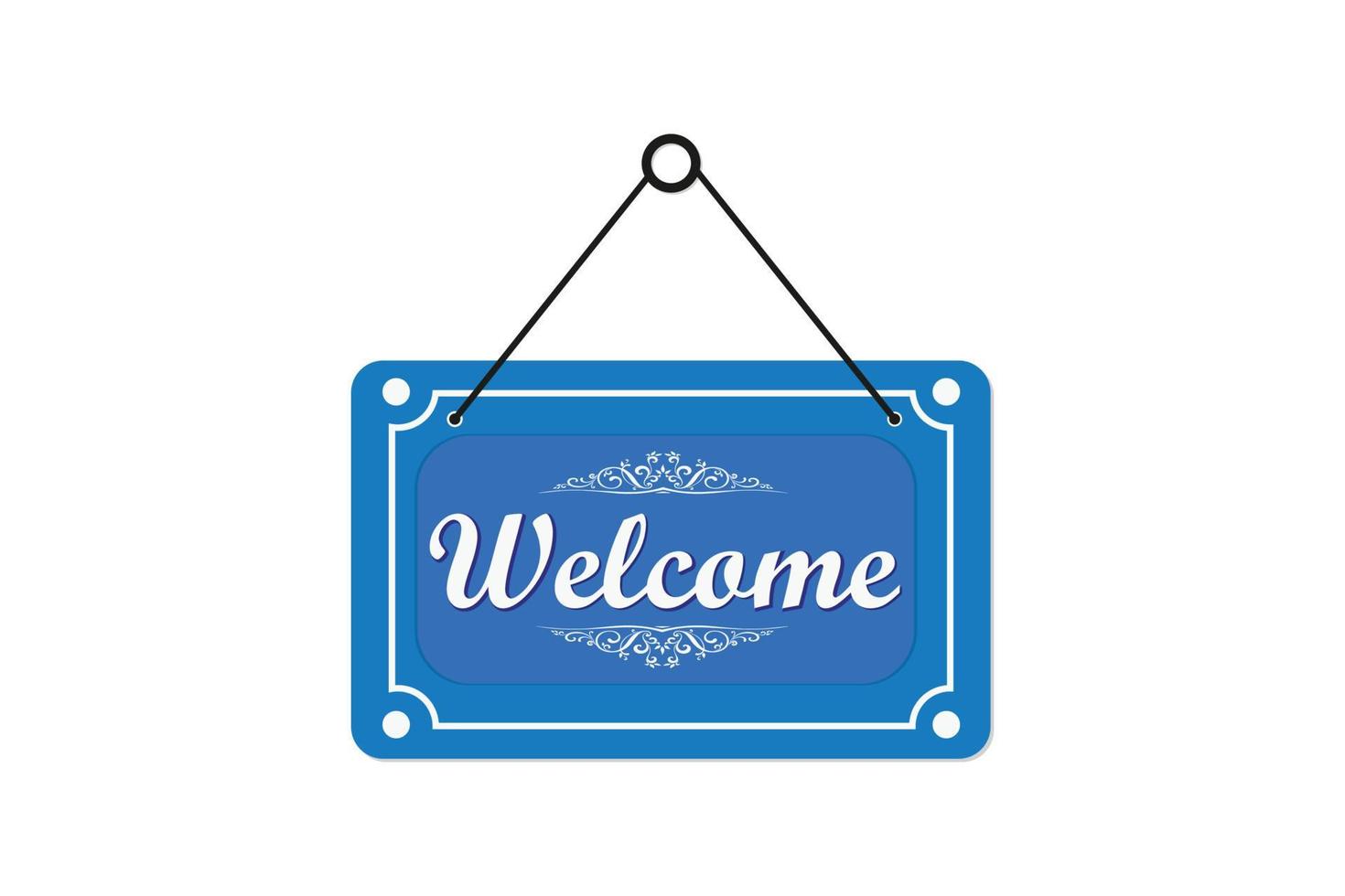 Illustration of welcome sign vector design