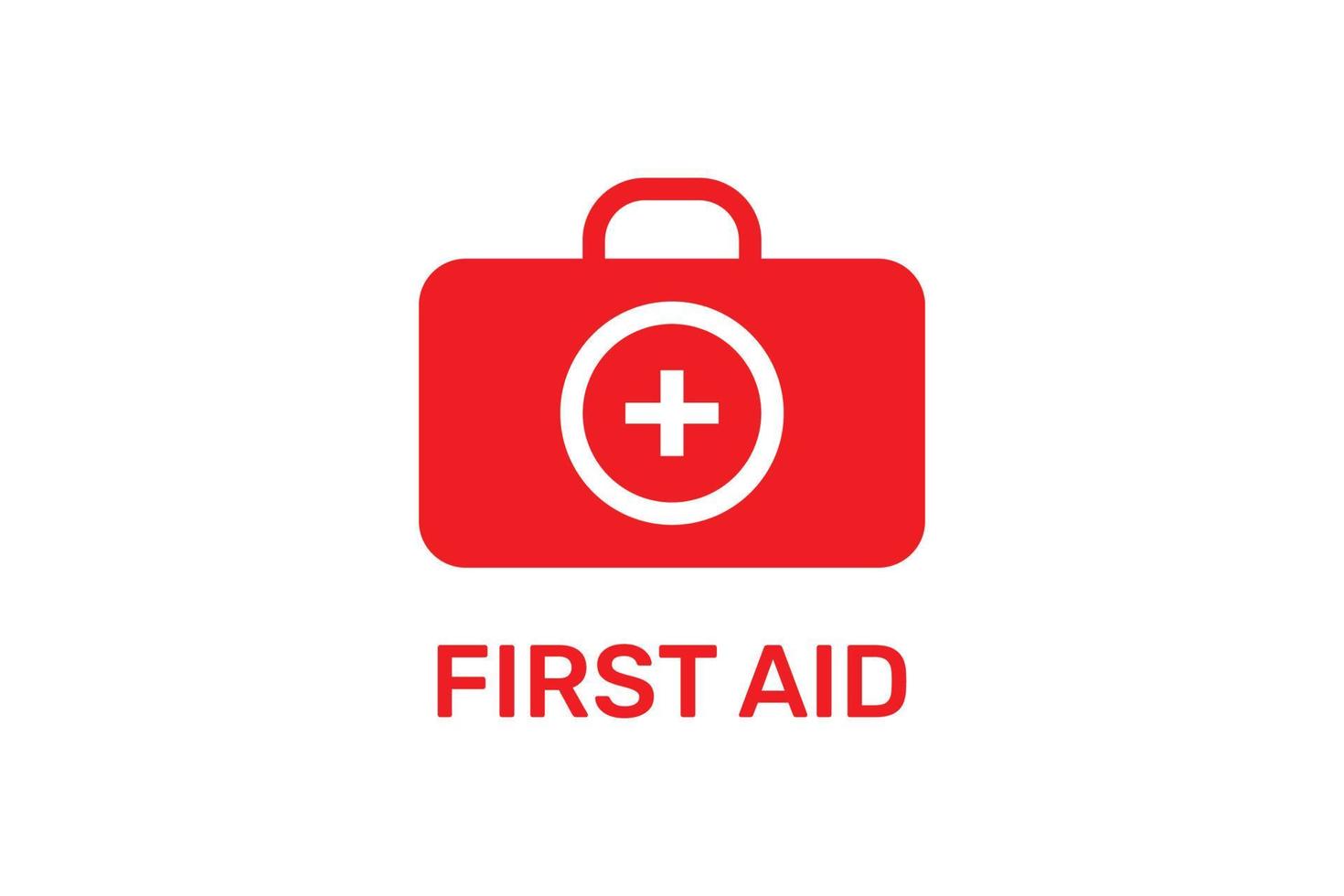 First aid bag first aid kit icon vector illustration