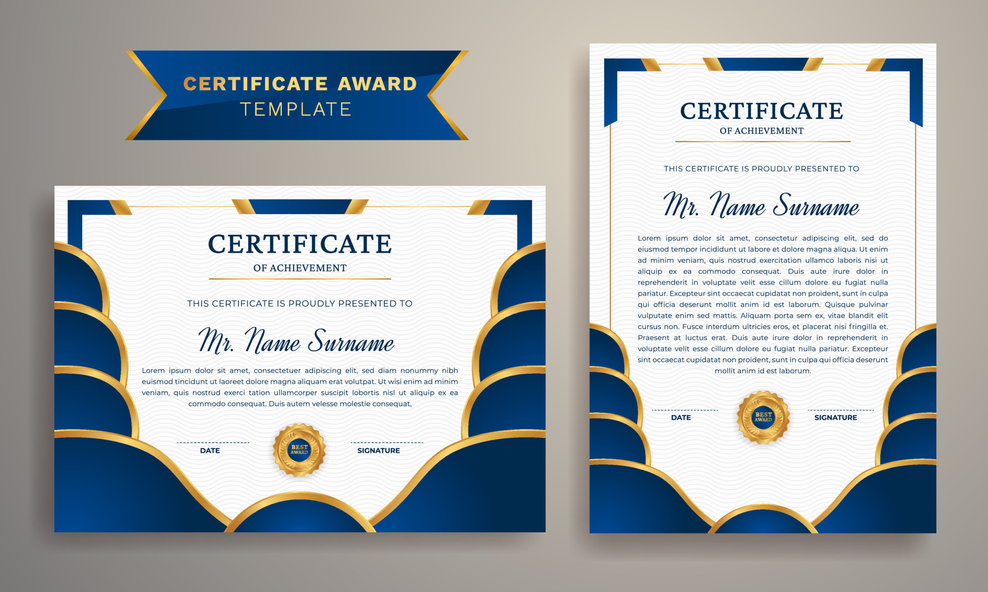 Award Certificate Border Template