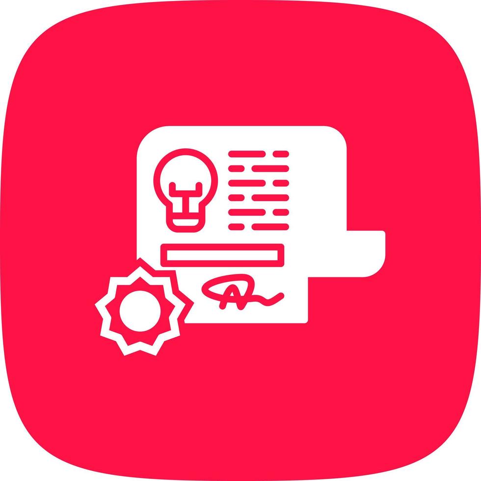 Patent Creative Icon Design vector