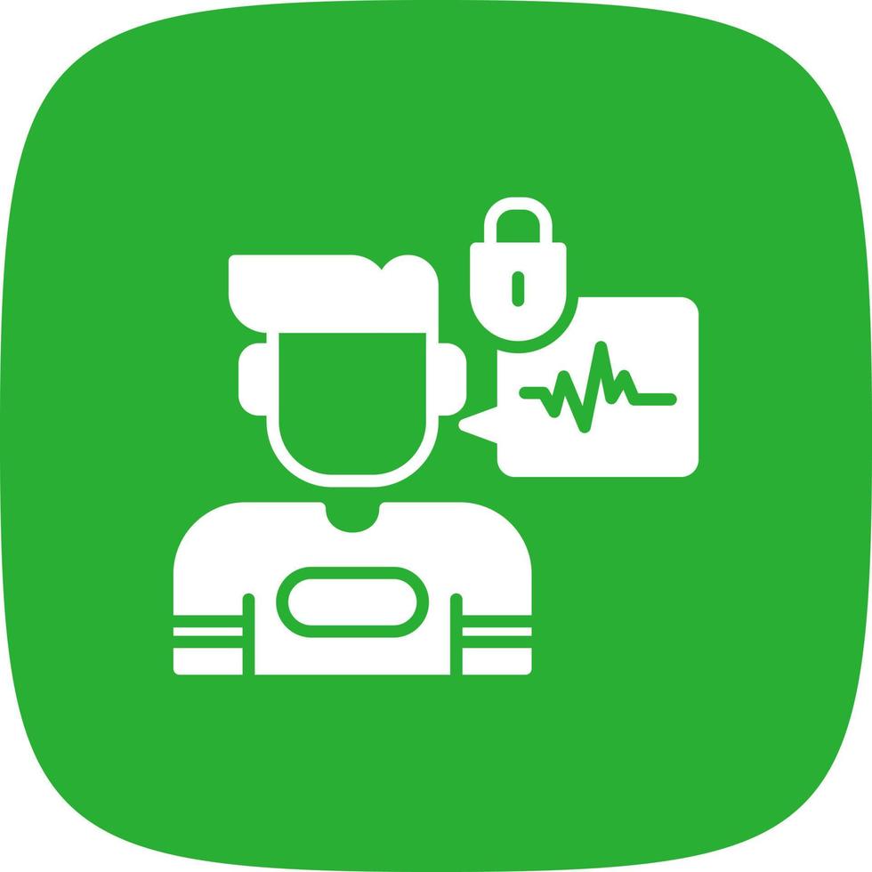 Biometric Creative Icon Design vector