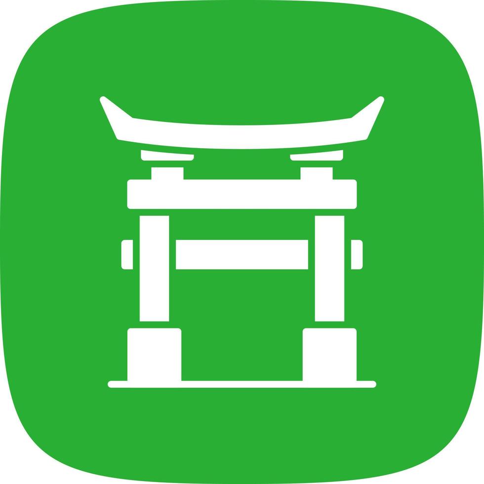 Torii Gate Creative Icon Design vector