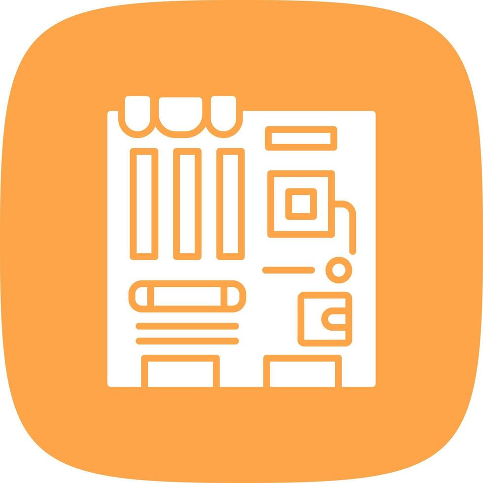 Motherboard Creative Icon Design vector