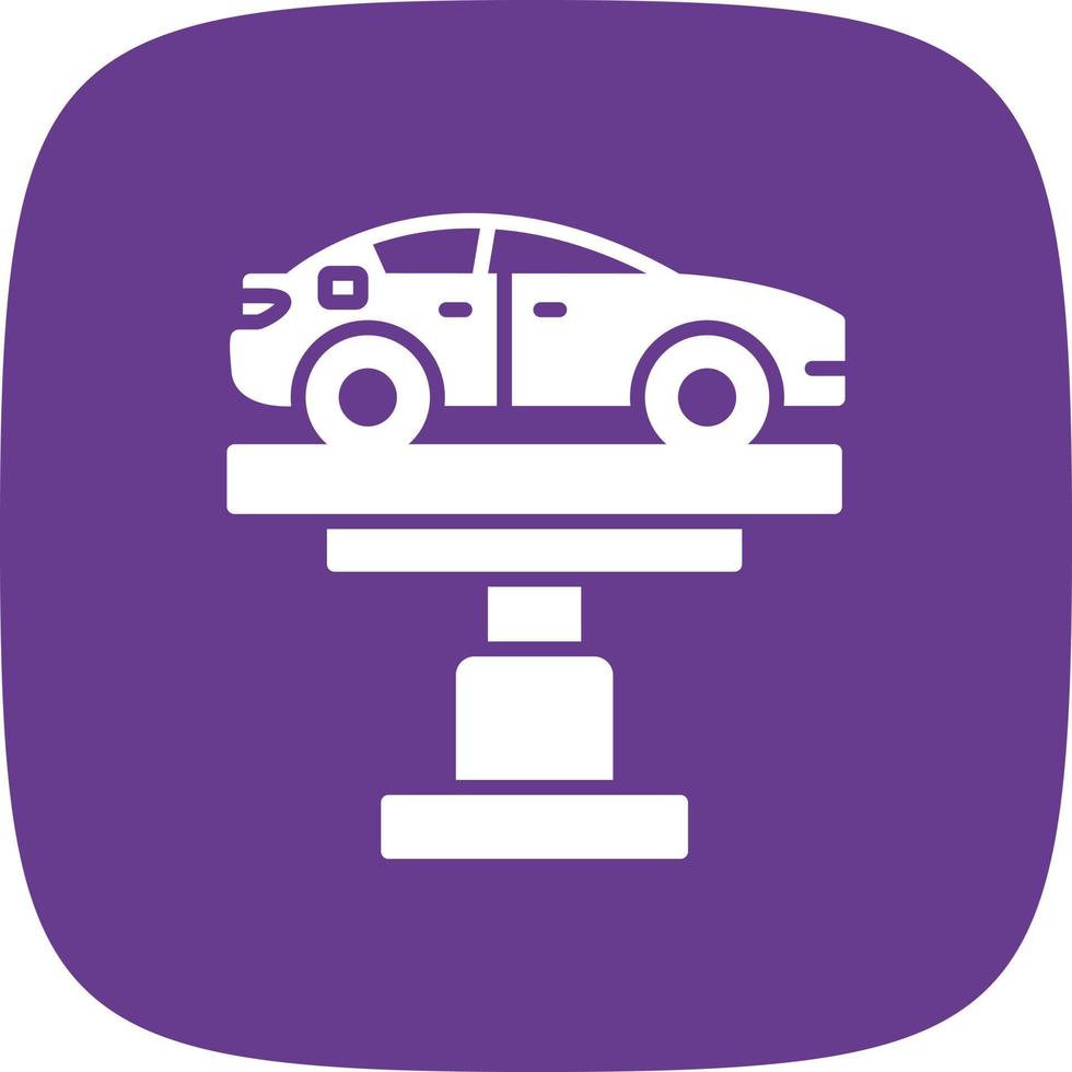 Car Lifter Creative Icon Design vector