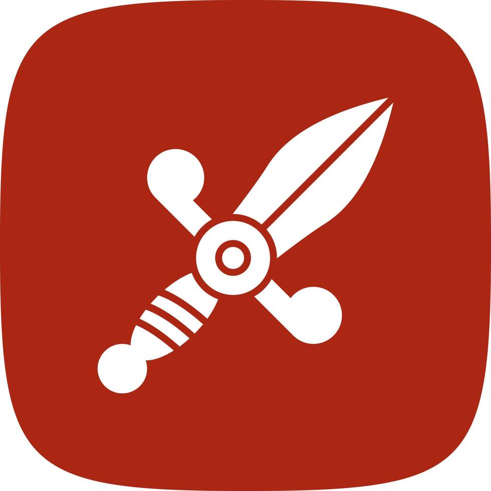 Dagger Creative Icon Design vector