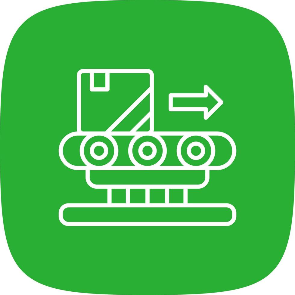 Conveyor Belt Creative Icon Design vector