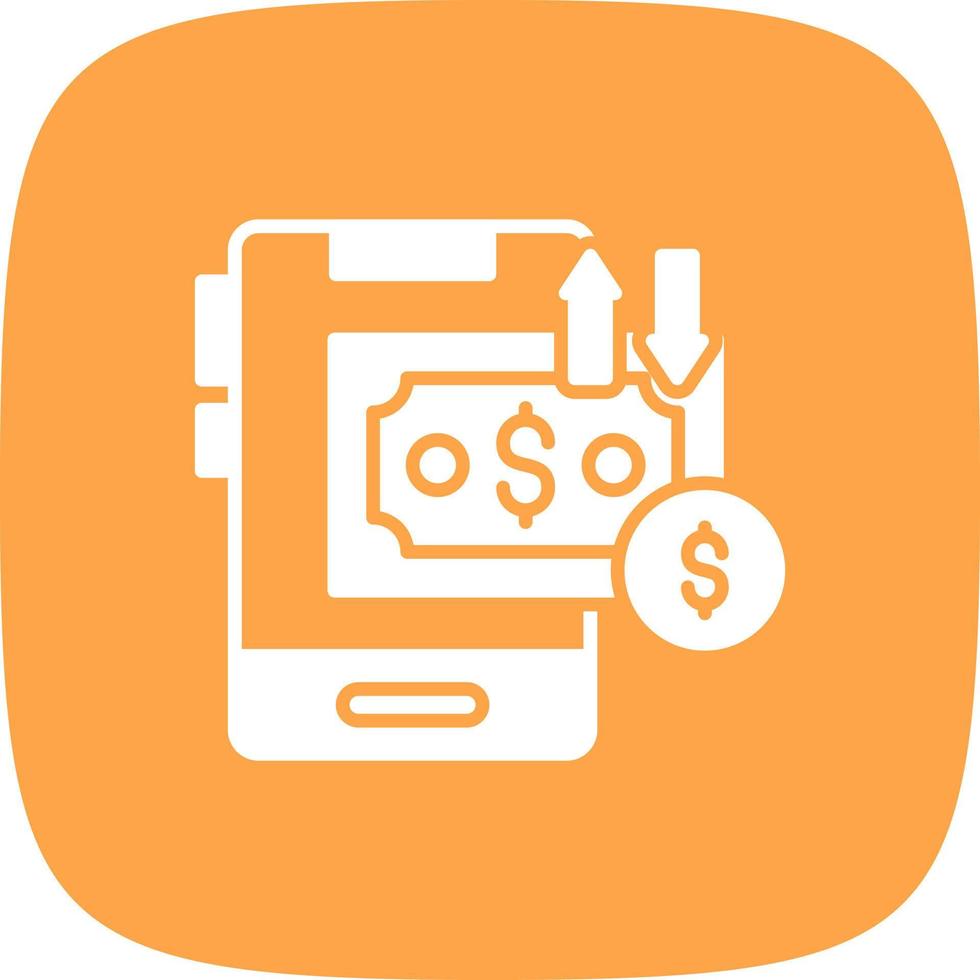 Money Transfer Creative Icon Design vector