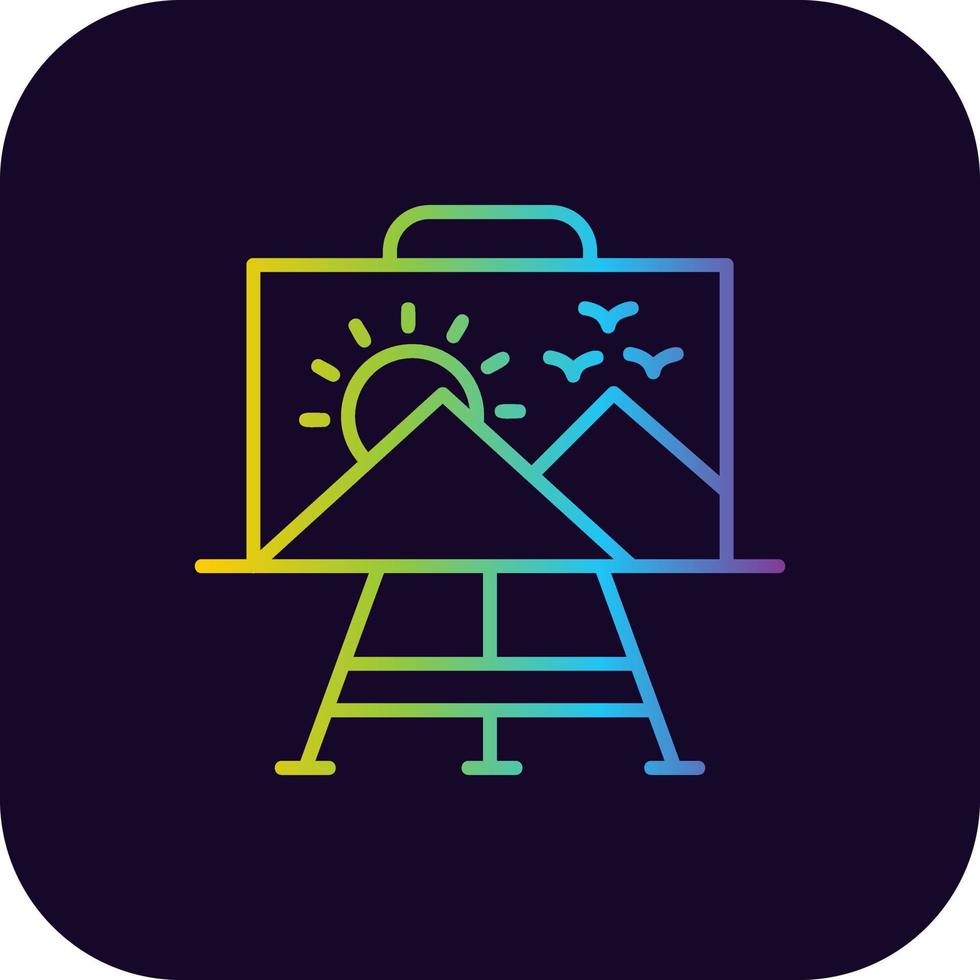 Paint Canvas Creative Icon Design vector