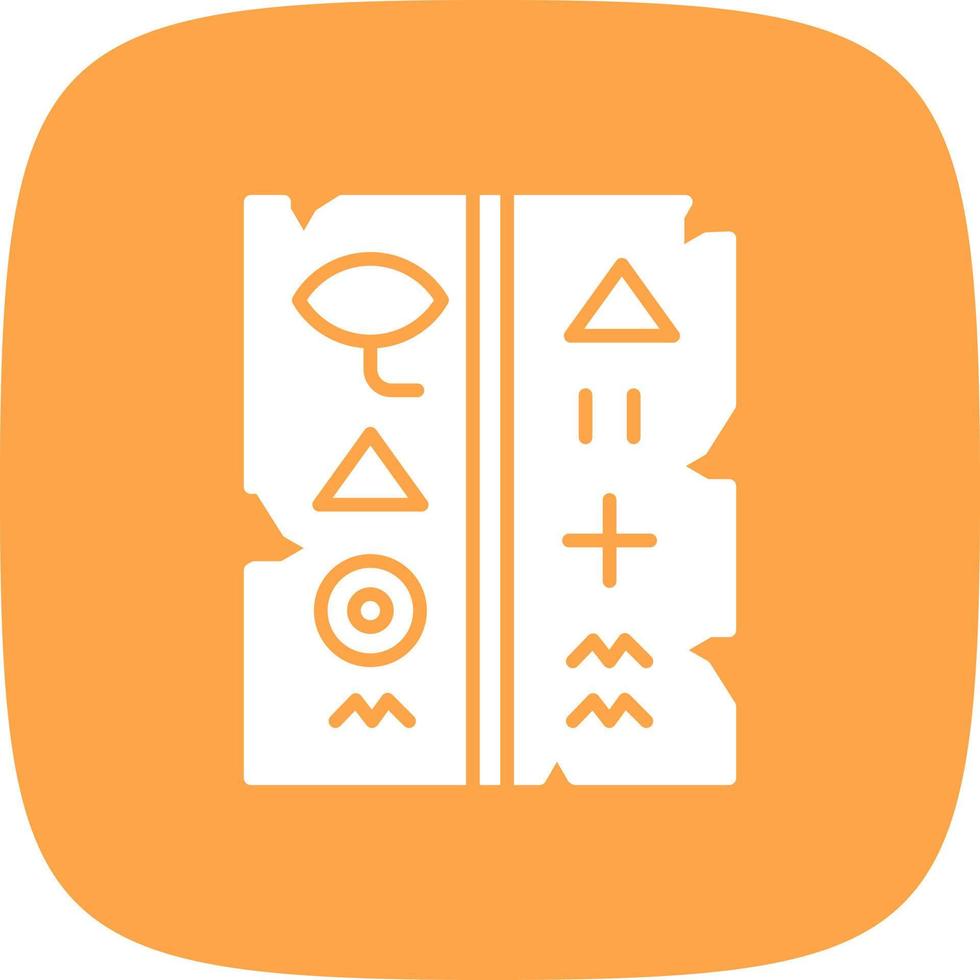 Hieroglyph Creative Icon Design vector