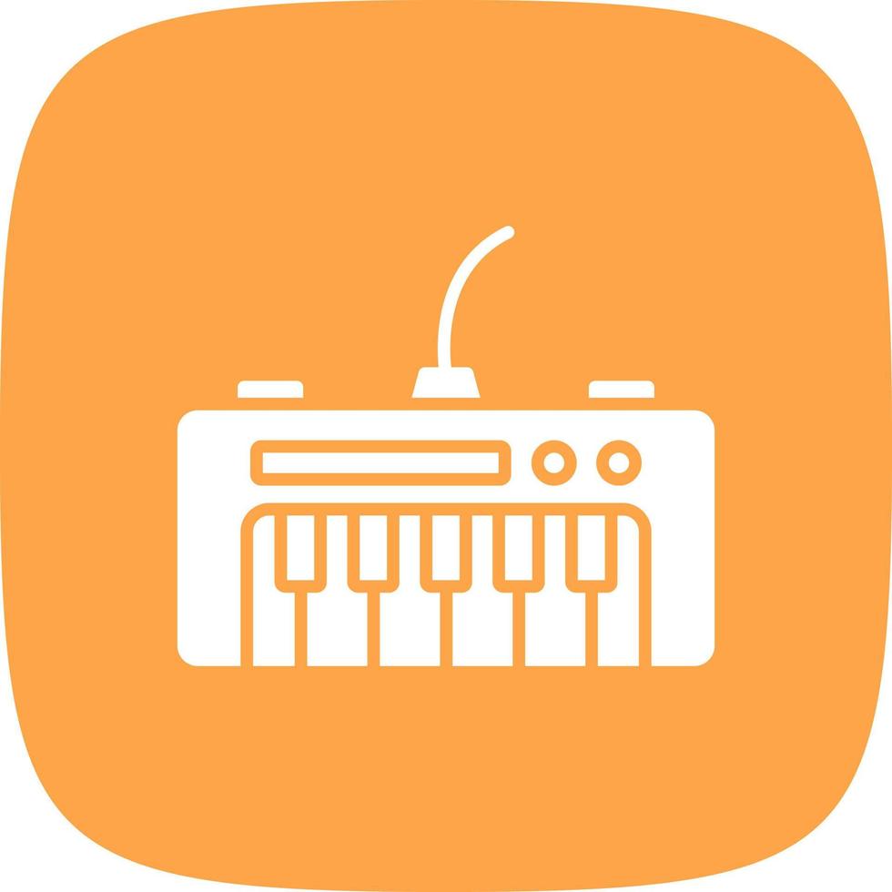 Piano Keyboard Creative Icon Design vector