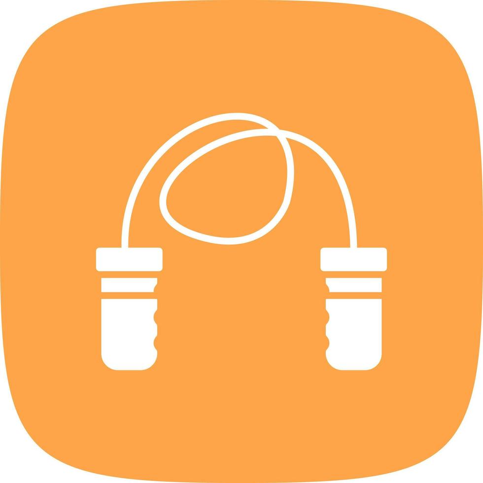 Skipping Rope Creative Icon Design vector