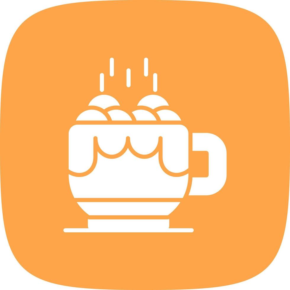 Hot Chocolate Creative Icon Design vector