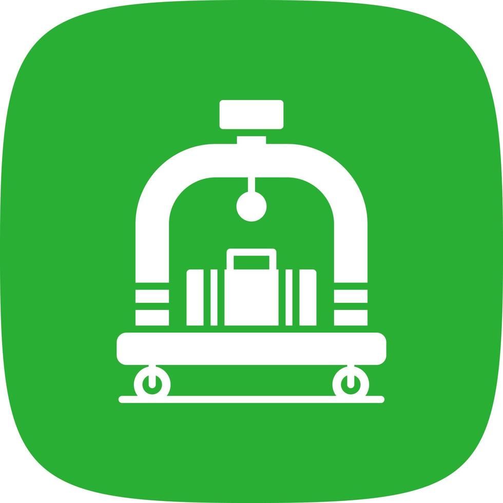 Hotel Trolley Creative Icon Design vector