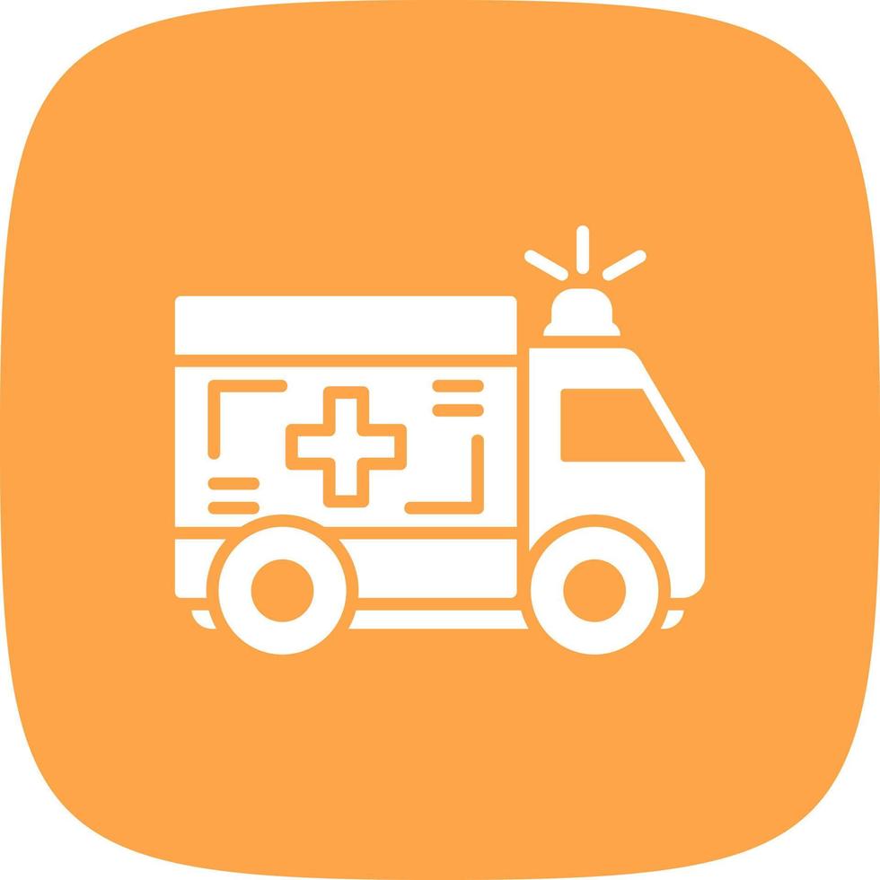 Ambulance Creative Icon Design vector