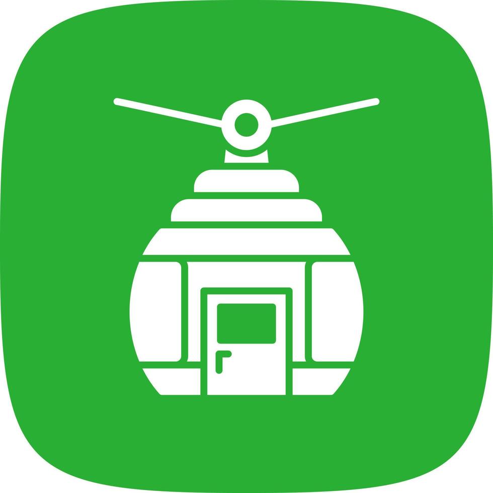 Cable Car Creative Icon Design vector