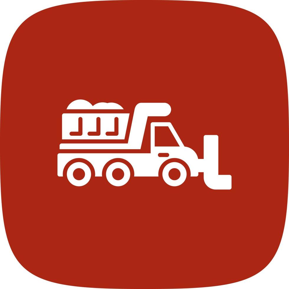 Snowplow Creative Icon Design vector