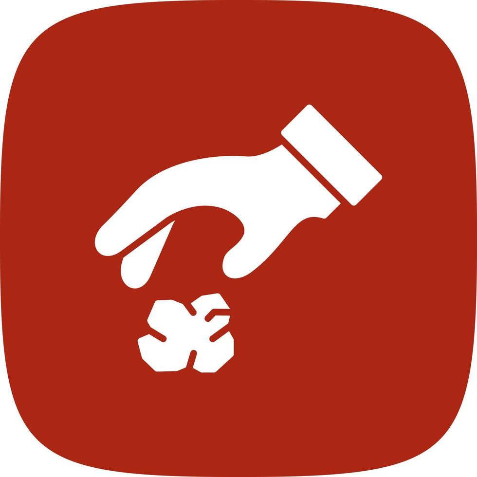 Throwing Trash Creative Icon Design vector