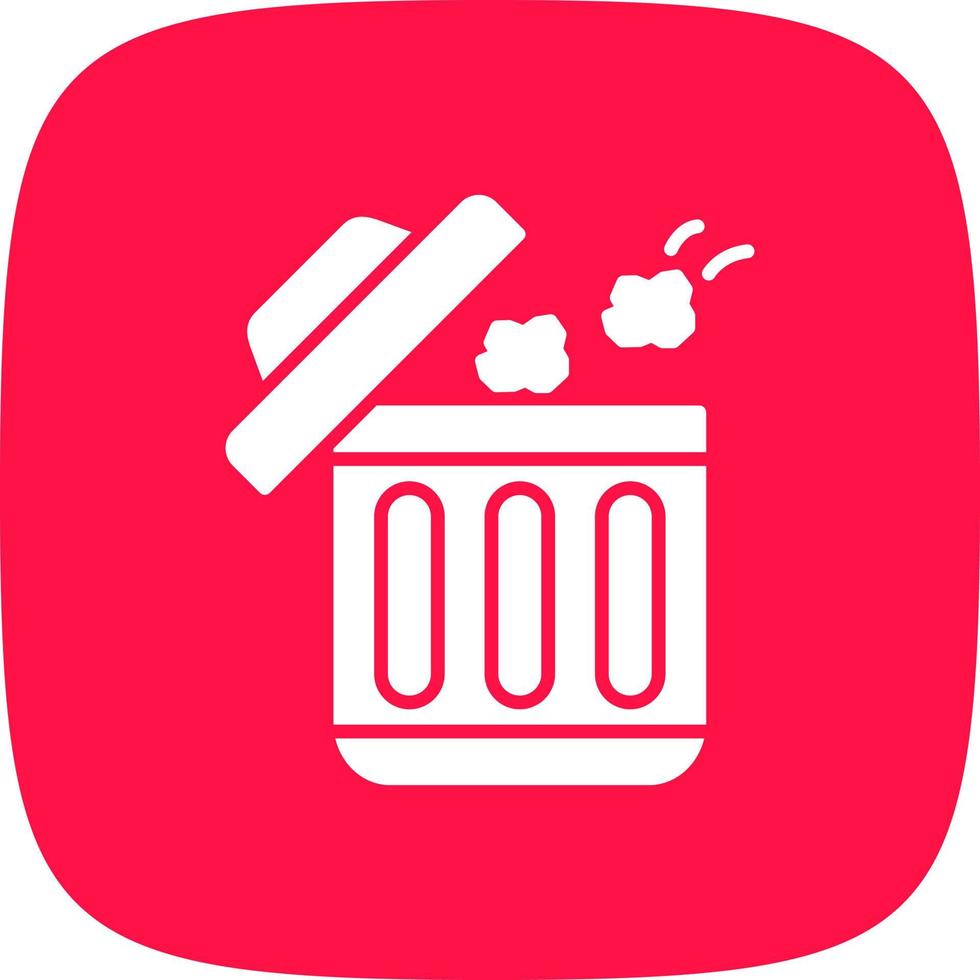 Throwing Trash Creative Icon Design vector