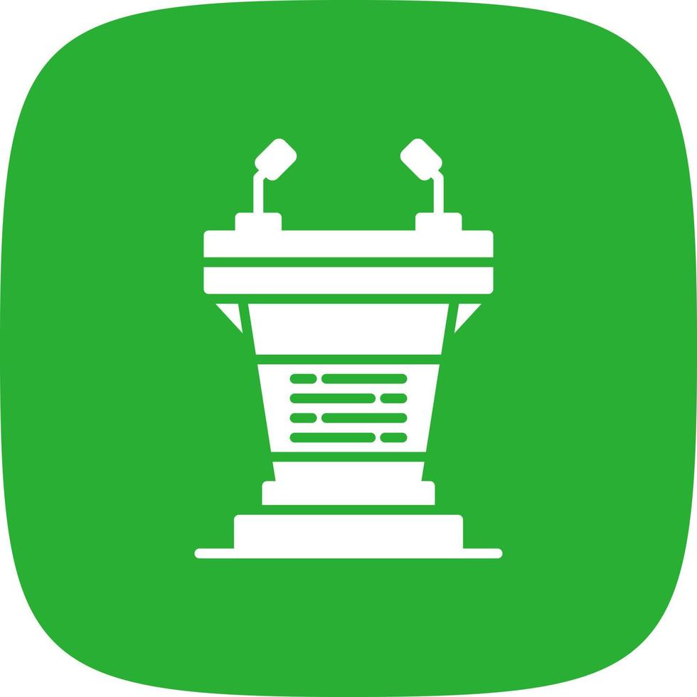 Podium Creative Icon Design vector