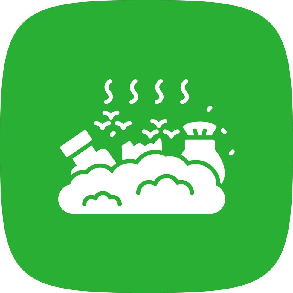 Landfill Creative Icon Design vector