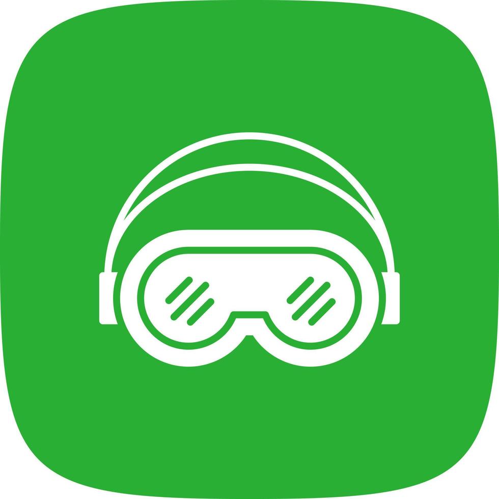 Ski Goggles Creative Icon Design vector