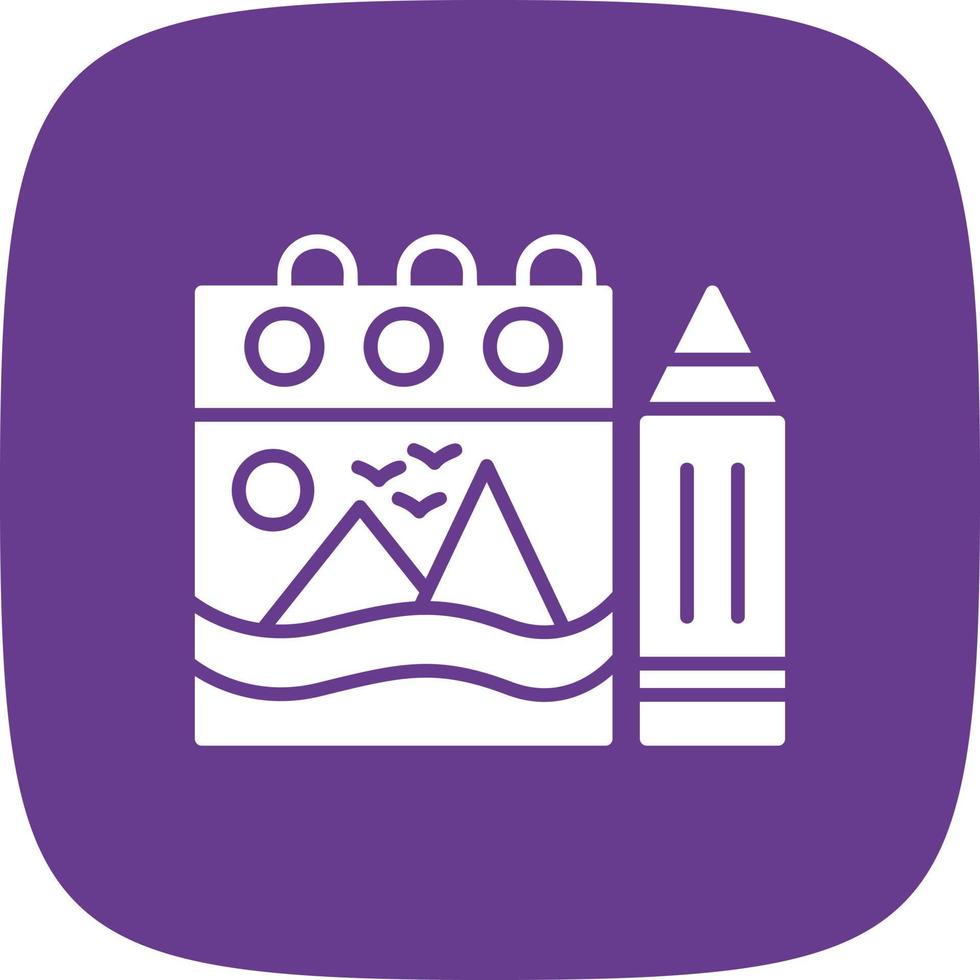 Sketchbook Creative Icon Design vector