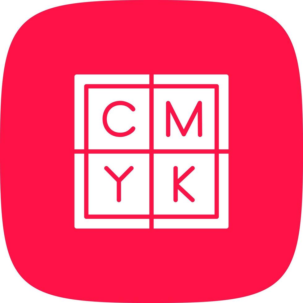 diseño de icono creativo cmyk vector