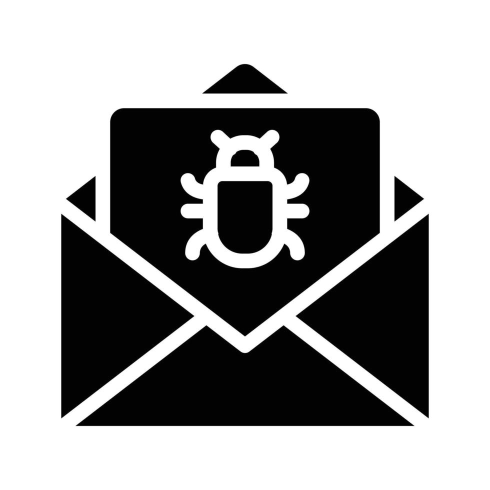 email bug vector illustration on a background.Premium quality symbols.vector icons for concept and graphic design.