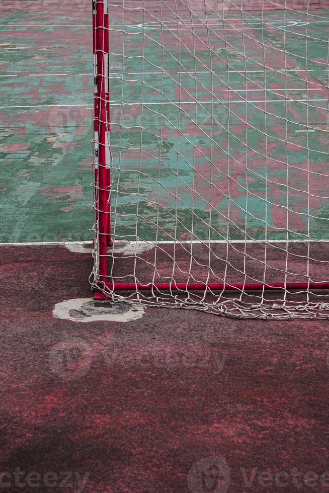 old abandoned street soccer goal sports equipment photo