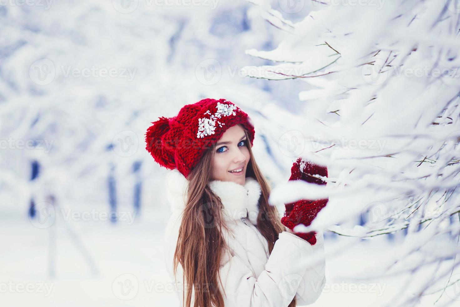 woman winter portrait photo