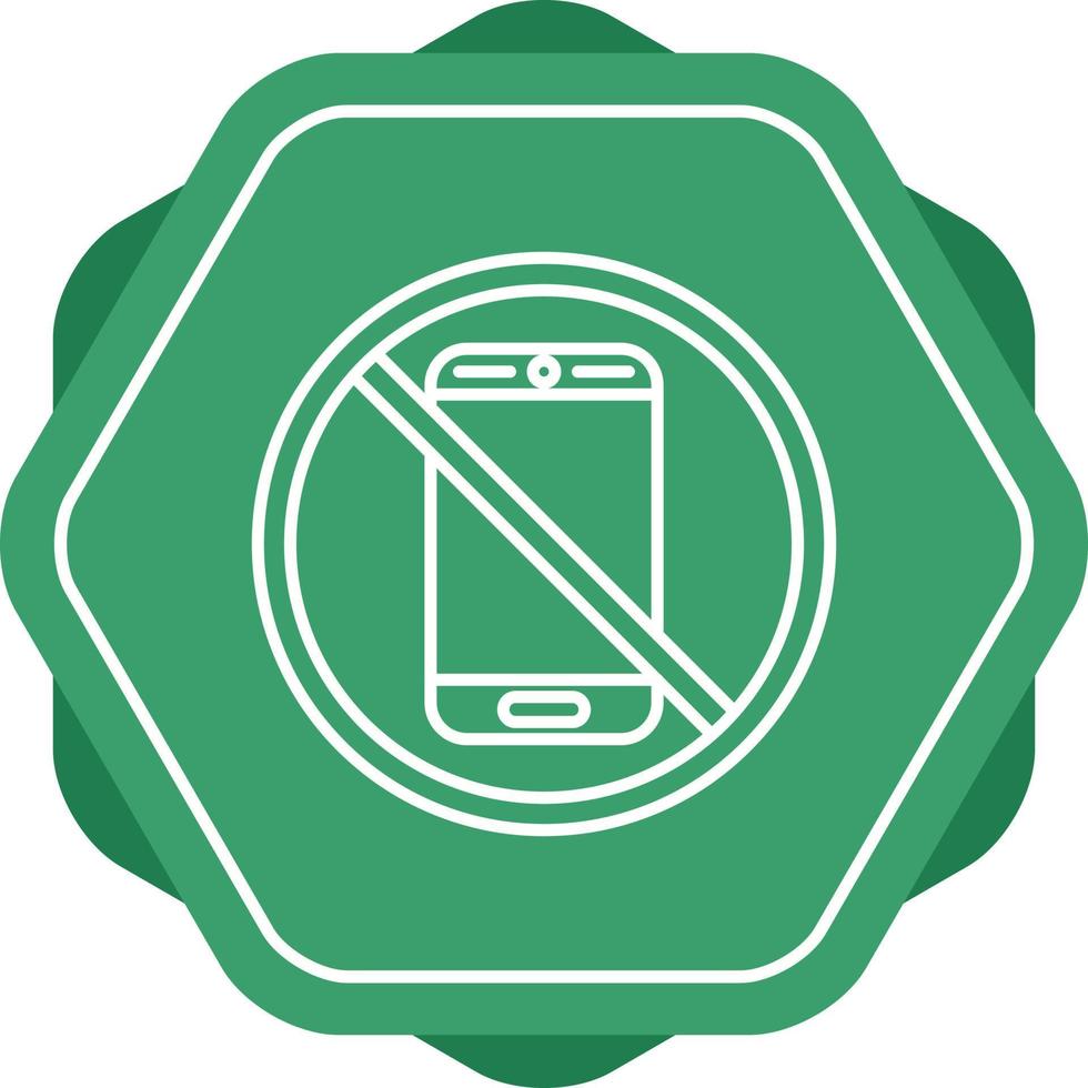 No Phone Vector Icon