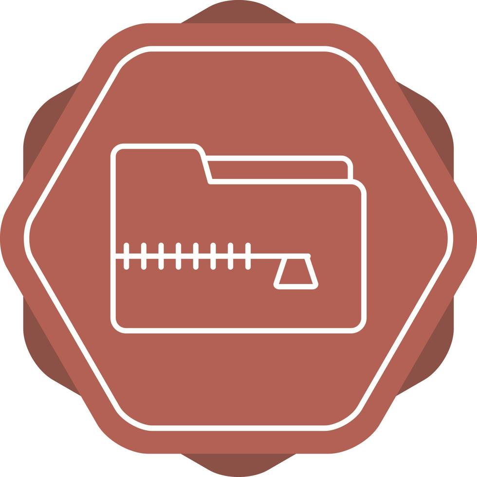 icono de vector de archivo zip