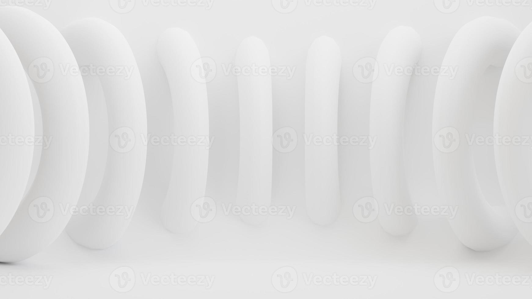 Abstract geometric white background. 3D Render. photo