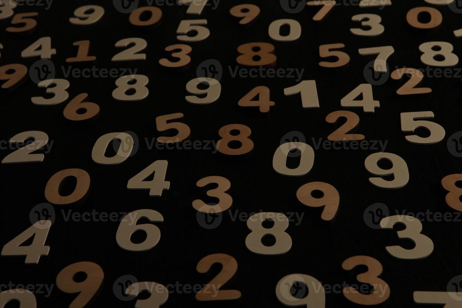 Background of numbers. from zero to nine. Numbers texture. Finance data concept. Mathematic. Seamless pattern with numbers. financial crisis concept. Business success. photo