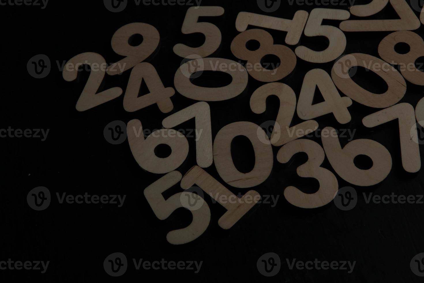 Background of numbers. from zero to nine. Numbers texture. Finance data concept. Mathematic. Seamless pattern with numbers. financial crisis concept. Business success. photo