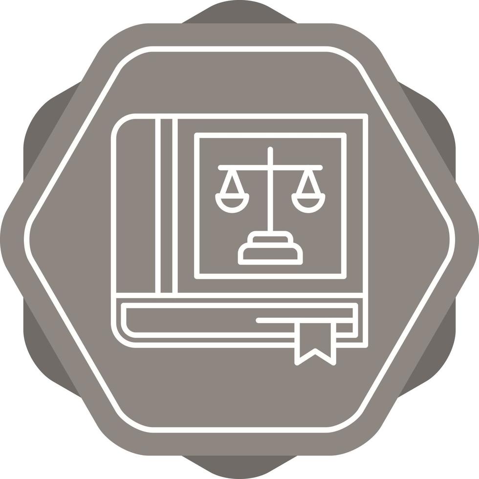 Law Book Vector Icon