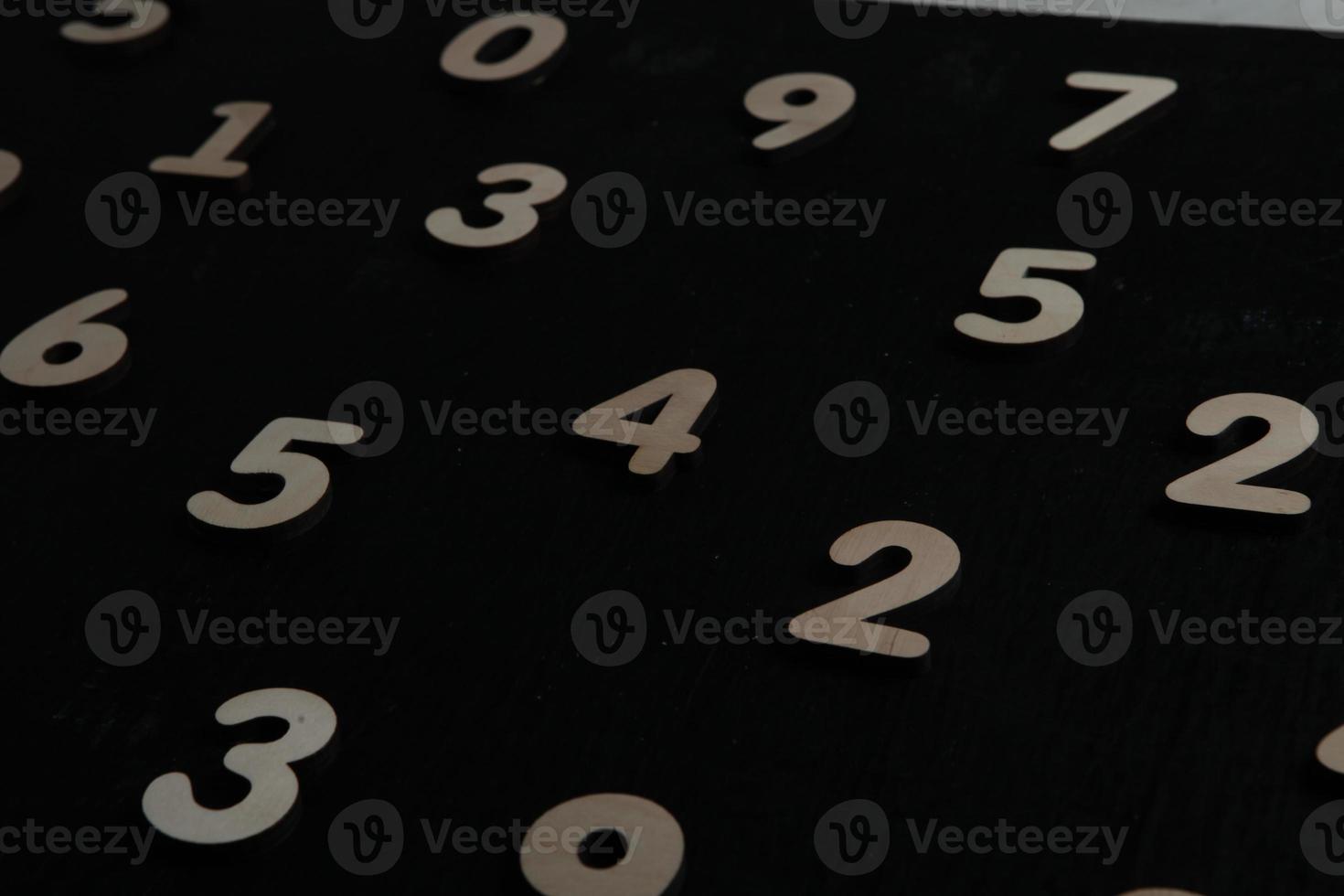 Background of numbers. from zero to nine. Numbers texture. Finance data concept. Mathematic. Seamless pattern with numbers. financial crisis concept. Business success. photo